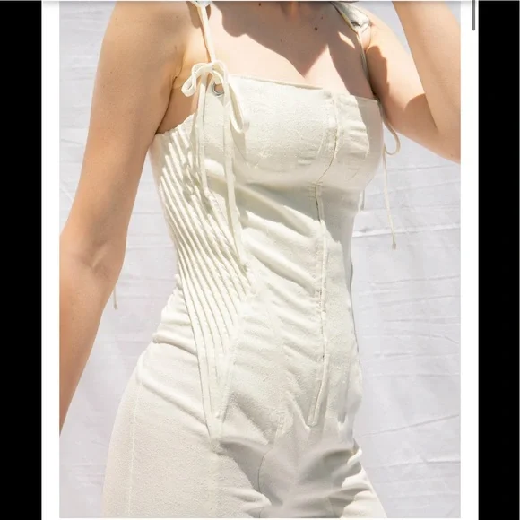 NWT Jill Renee Odette Raw Silk Jumpsuit - Picture 5 of 13